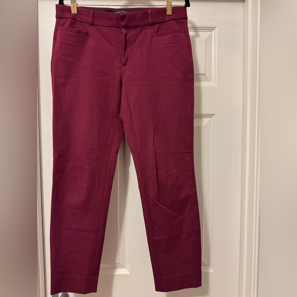 Banana Republic Red Straight Leg Jeans